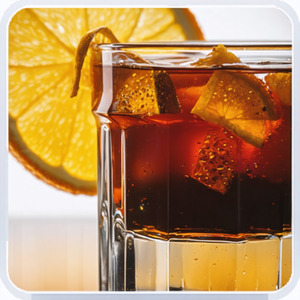 An image of the Ginger Baker Fizz cocktail submitted by Toby that contains London Dry Gin, Lemon, Crème de Cacao Blanc, Ginger Liqueur, Cream, Egg, Ginger Beer and Orange