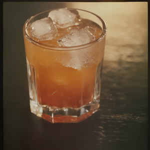 An image of the Melon Stand cocktail submitted by Toby that contains London Dry Gin, Water Melon Juice, Lemon, Aperol, Simple Syrup and Water Melon