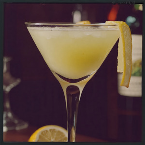 An image of the The Vesper cocktail submitted by n0tquitethere that contains London Dry Gin, Plain Vodka, Cocchi Americano and Lemon