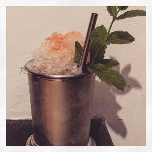 An image of the Bitter Baby Julep cocktail submitted by n0tquitethere that contains Cynar, Turin Bitters, Sweet Vermouth, Simple Syrup, Lemon, Mint and Angostura Bitters
