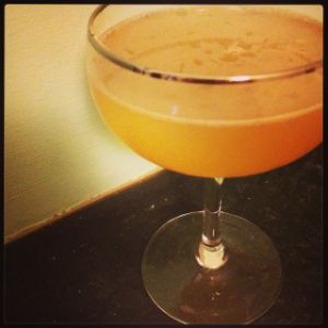 An image of the Brown Derby cocktail submitted by n0tquitethere that contains Bourbon, Grapefruit and Honey Syrup