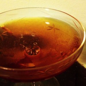 An image of the Hansen Special Cocktail cocktail submitted by n0tquitethere that contains Crème de Cacao Blanc and Fernet Branca