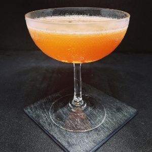 An image of the Junior cocktail submitted by n0tquitethere that contains Rye Whiskey, Lime, Benedictine DOM and Angostura Bitters