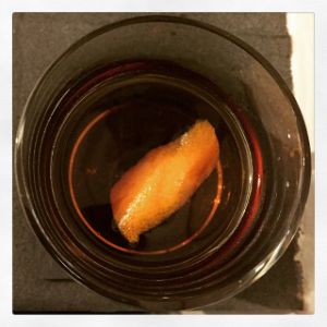 An image of the Les Paul cocktail submitted by n0tquitethere that contains Bourbon, Cynar, Sweet Vermouth, Maple Syrup and Orange