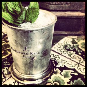 An image of the Mint Julep cocktail submitted by n0tquitethere that contains Bourbon, Simple Syrup, Mint and Mint