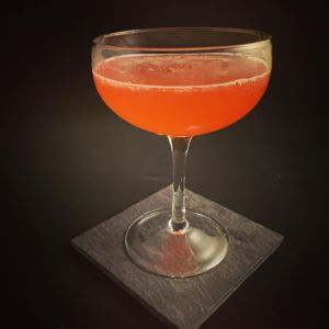 An image of the Paper Plane cocktail submitted by n0tquitethere that contains Bourbon, Amaro, Aperol and Lemon