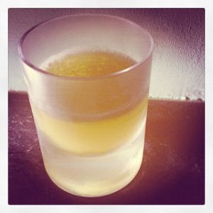 An image of the Slurred Word cocktail submitted by n0tquitethere that contains Smith & Cross, Green Chartreuse, Maraschino Liqueur, Lime and Pineapple Juice