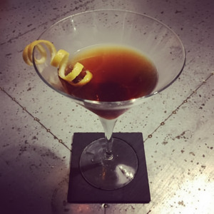 An image of the TNT cocktail submitted by Toby that contains Absinthe and Rye Whiskey